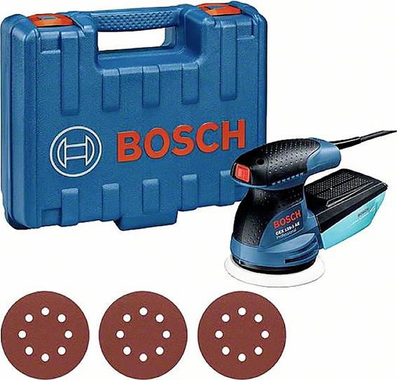 Bosch Professional GEX 125-1 AE 0.601.387.504 Levigatrice rotorbitale incl. valigia 250 W Ø 125 mm