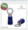 Quadrios 22C447 guľaté káblové oko Prierez=2.5 mm² Ø otvoru=5.3 mm čiastočne izolované modrá 1 sada