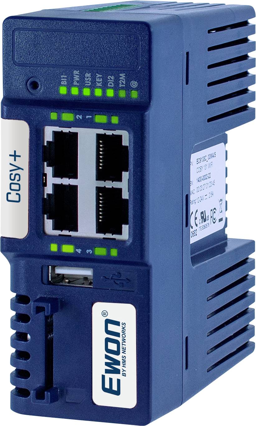 EWON EC71330_00MA HMS Industrial Afstandsbeheer router Ethernet, USB Aantal ingangen: 1 x Aantal uitgangen: 2 x 24 V/DC, 12 V/DC 1 stuk(s) afbeelding