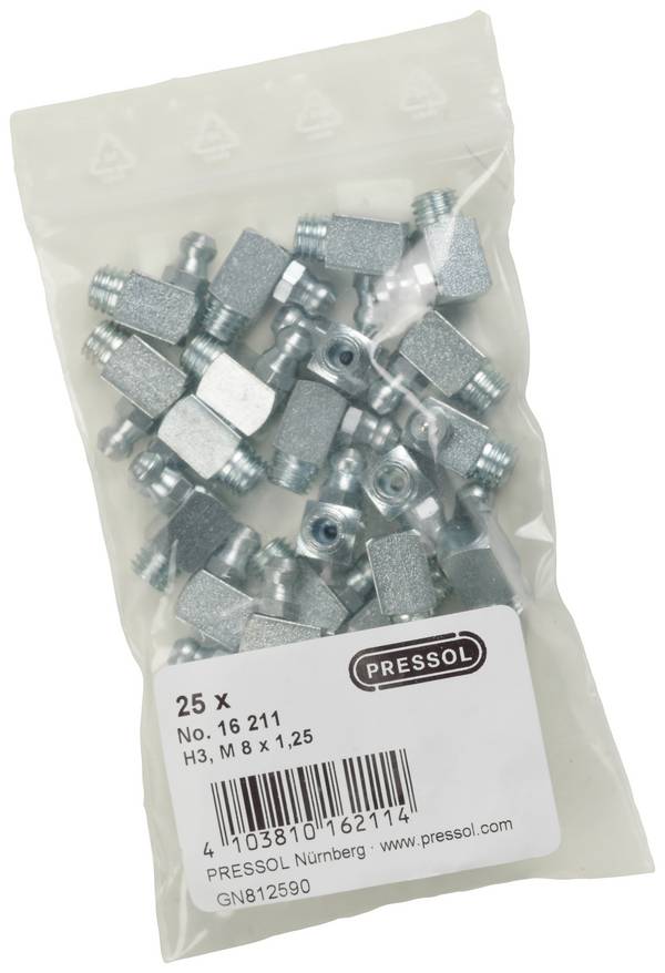 Pressol Kužeľová maznica H3-90°, M 8 x 1,25-VZ N/A    25 ks