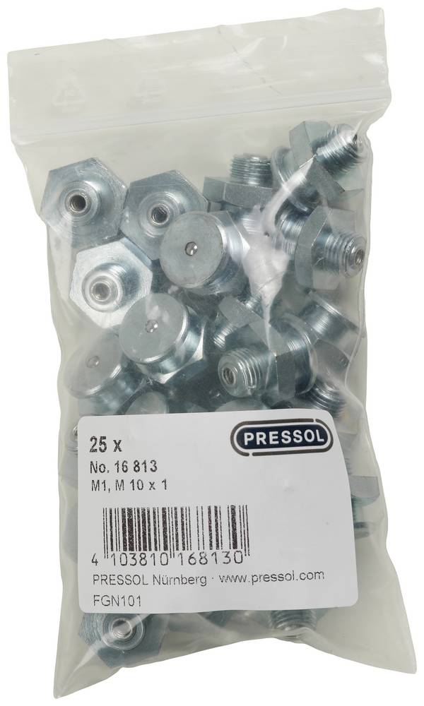 Pressol Maznička plochá M1-KØ 16, M 10 x 1-VZ N/A    25 ks