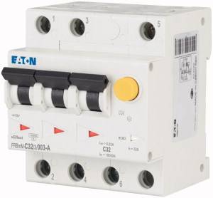 Eaton Y7-170773 Magnetotermico e differenziale a 3 fasi 32 A 0.03 A