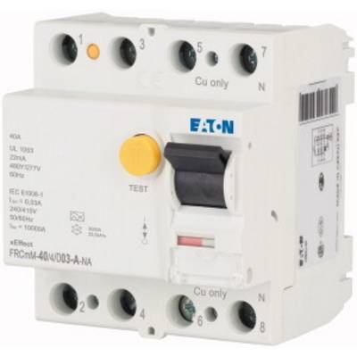 Dvojpólový prúdový chránič značky Eaton, model FRCmM-40/0,03-A-NA. Vhodný pre 230V, 40A.
