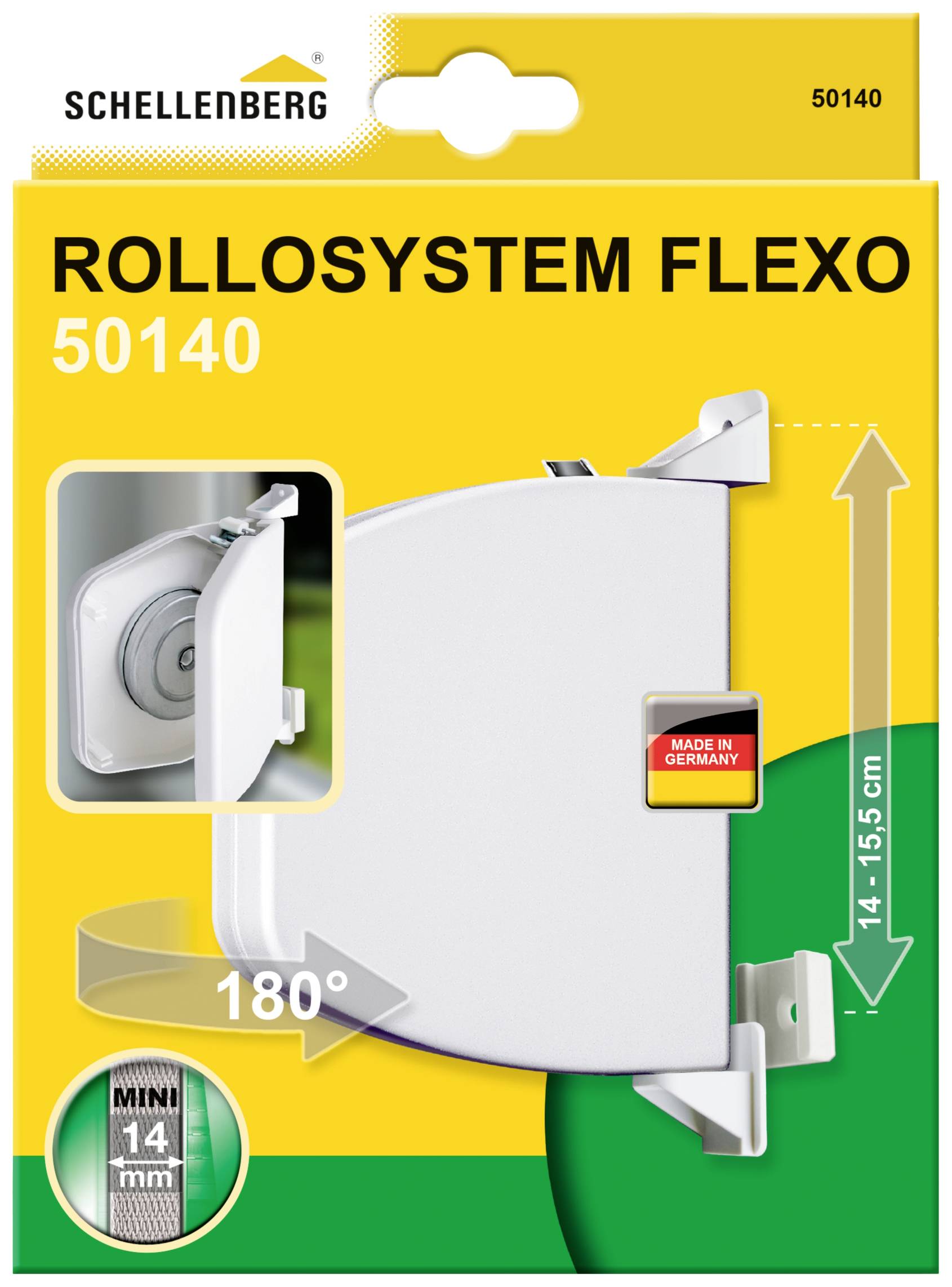 Schellenberg 50140 Avvolgitore tapparella da parete Adatto per (Sistemi di avvolgimento) Schellenberg Mini