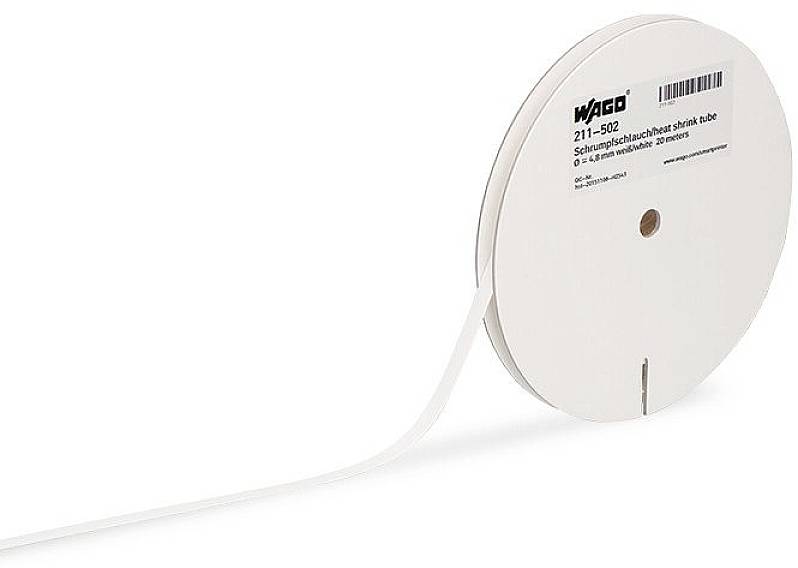 WAGO 211-506 211-506 Segnacavi termoretraibile Tipo di montaggio: scorrevole Bianco 15 m