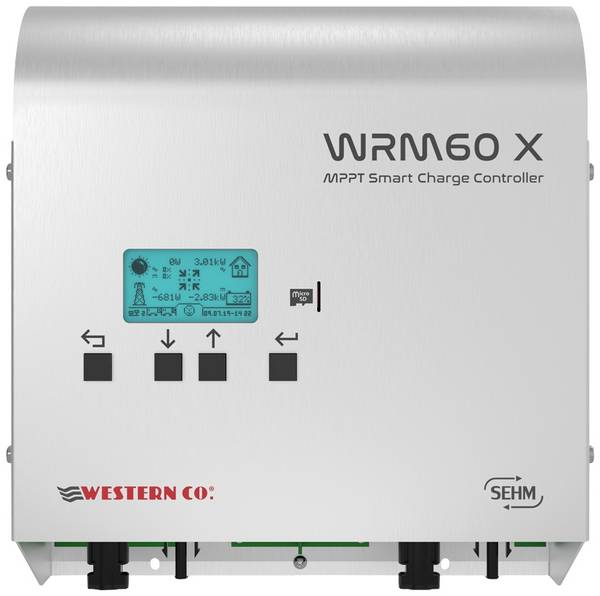 Western Co. Solarladeregler MPPT Western WRM60 X M solárny regulátor nabíjania MPPT 24 V, 48 V 60 A