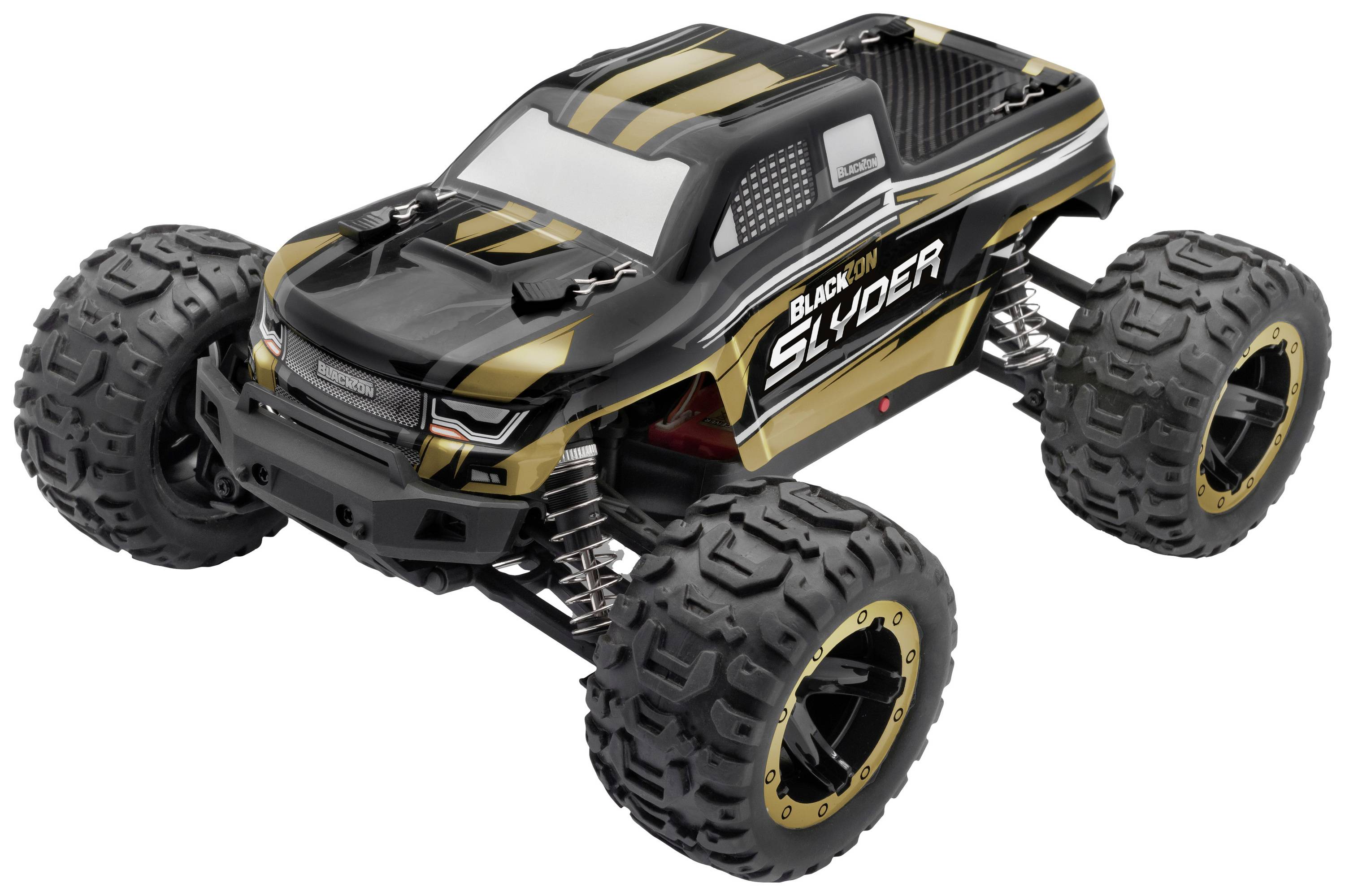 Blackzon Slyder Mt 1/16 Goud Brushed 1, 16 Rc Auto Elektro Monstertruck 4WD Rtr 2, 4 GHz