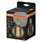 'Osram Vintage 1906' LED žiarovka: LED guľa 95, 8,8 W, ekvivalent 60 W, 806 lúmenov, pätica E27, teplé biele svetlo, stmievateľná.