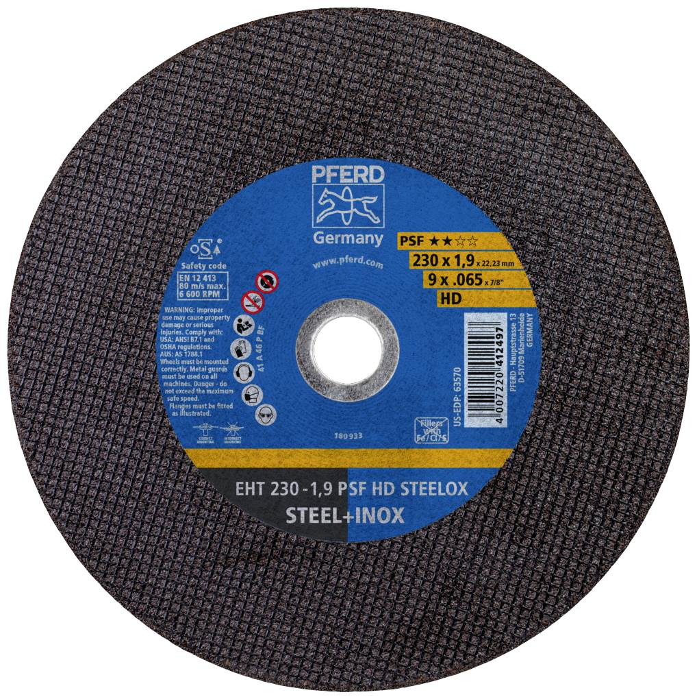 PFERD EHT 230-1,9 PSF HD STEELOX 61728327 Skæreskiver-sæt 230 mm 22.23 mm 25 stk