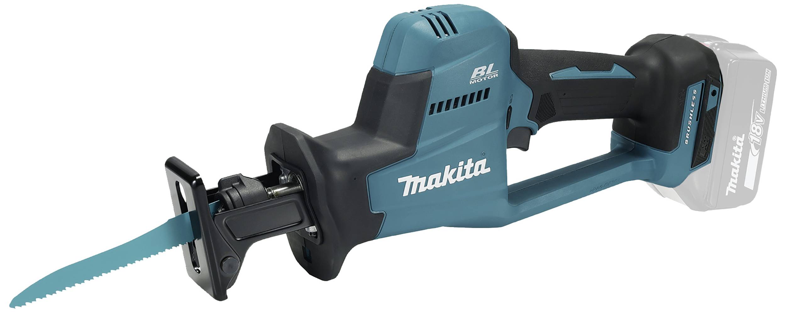Makita DJR189Z Tigersåg Batteridriven DJR189Z exkl. batteri/laddare, Utan laddare