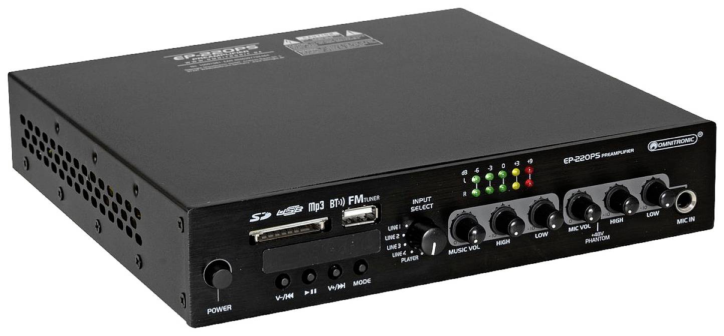 Omnitronic EP-220PS Preamplificatore PA