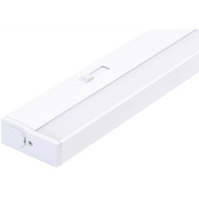 Biela LED lampa v obdĺžnikovom tvare so spínačom. Ideálna na osvetlenie pracovnej plochy v kuchyni alebo kancelárii. Energeticky úsporná.