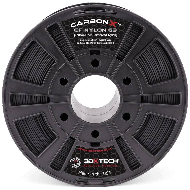 3D Xtech ASA3010750BK0 CarbonX Cf-Asa Filament Asa Uv-bestendig, Weerbestendig 1.75 Mm 750 G Zwart 1 Stuk(s)