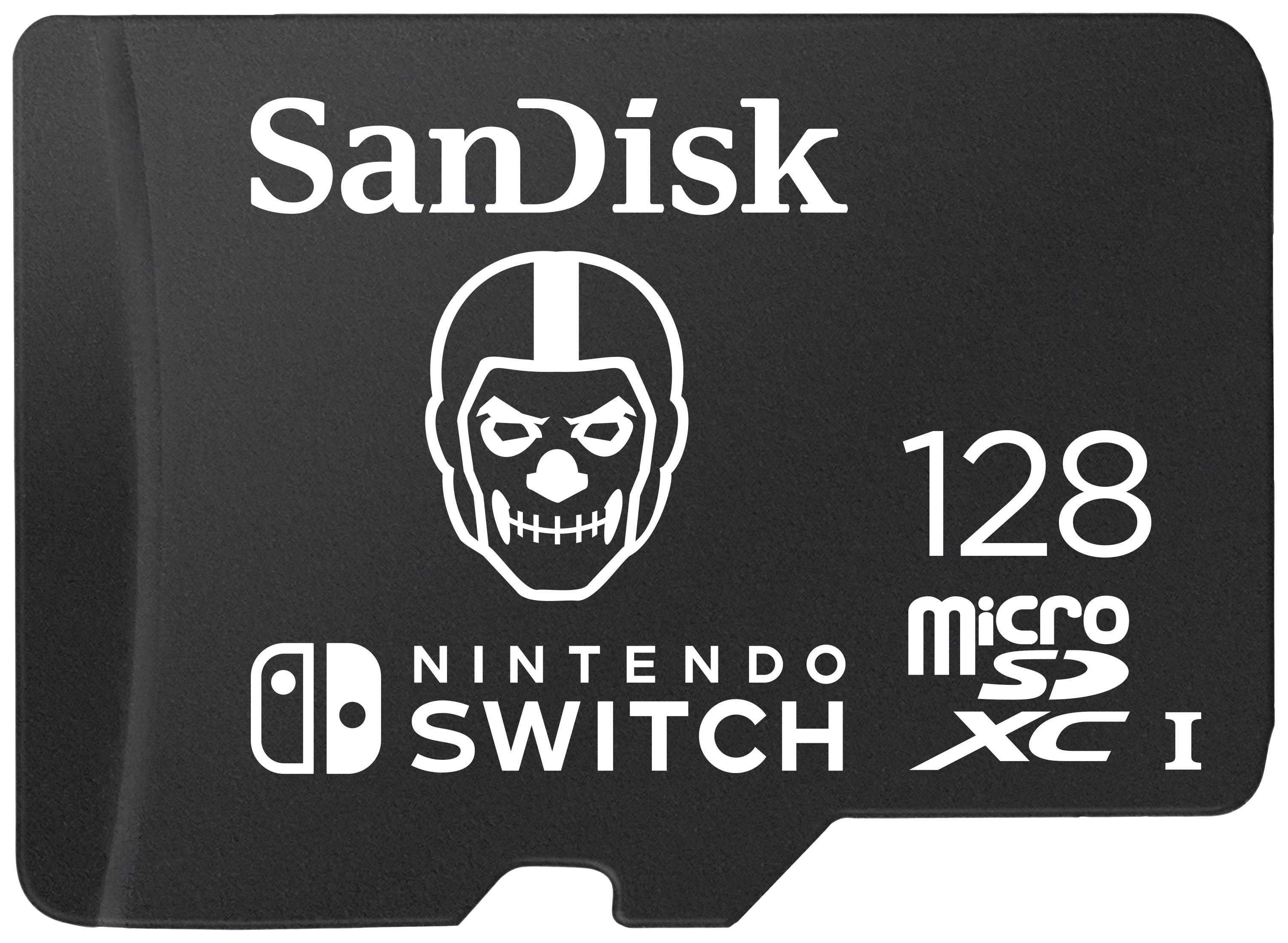'SanDisk microSDXC pamäťová karta 128GB, Nintendo Switch edícia, s herným logom.'