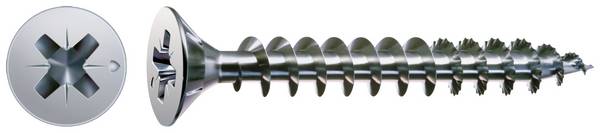 SPAX R 88094 Senkkopf m.Spitze/Kreuzschl.-PZ 1081010250105 skrutka do dreva 2.5 mm 10 mm krížová dražka Pozidriv    ocel WIROX 1000 ks