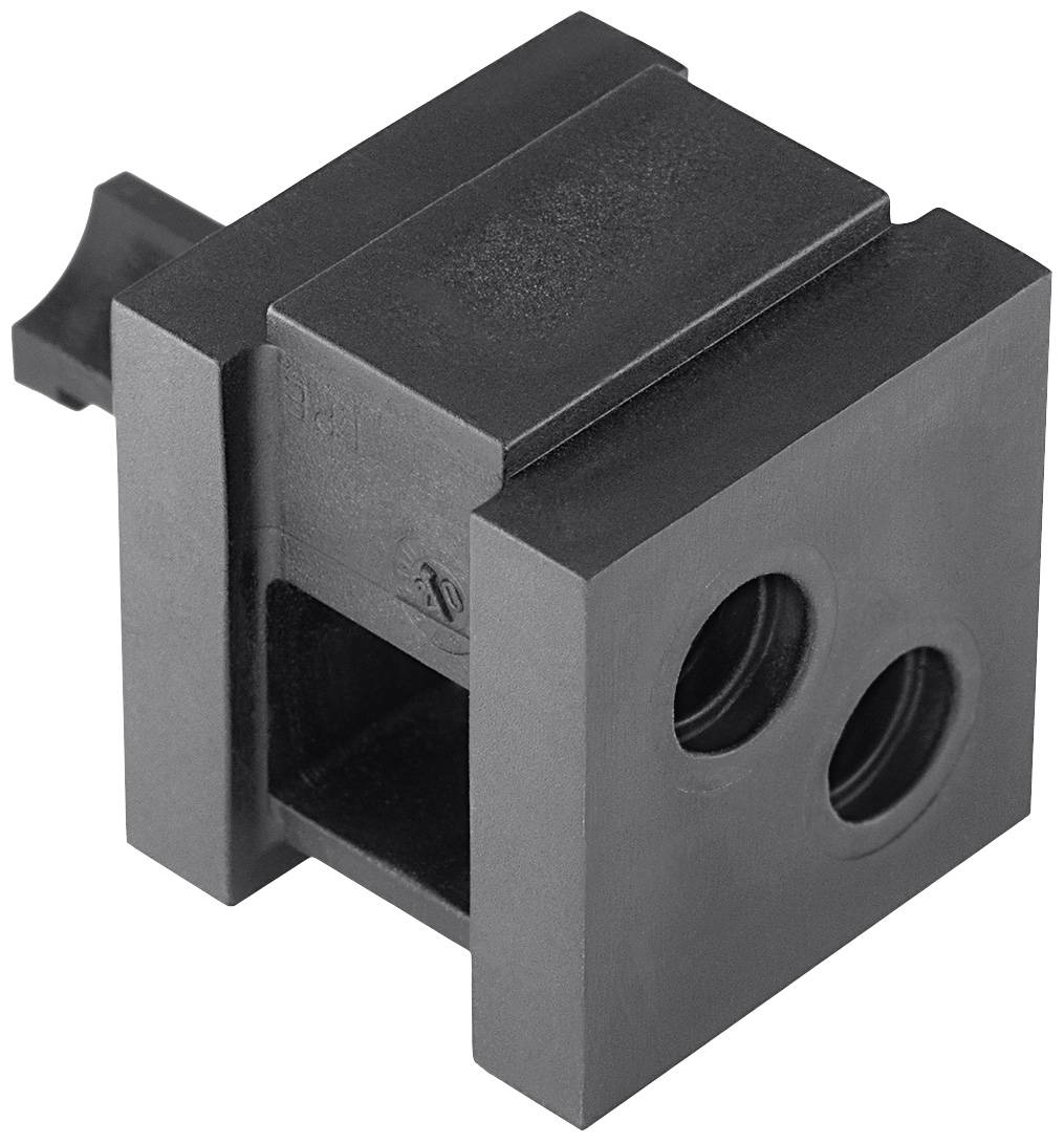 HellermannTyton VP-S_/6-7_Ins-dbl-PL-BK (20) Doppio occhiello senza alogeni Plastica Nero 20 pz.