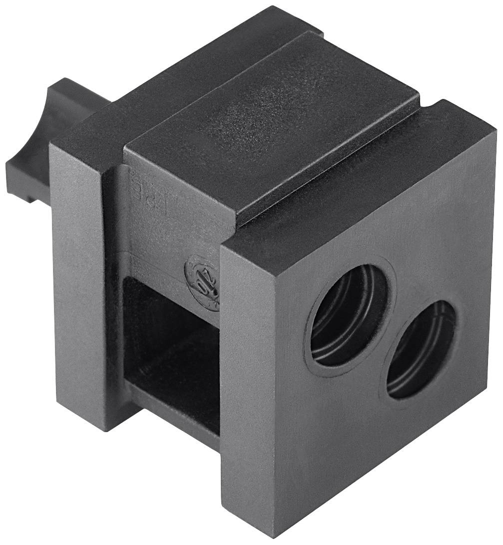 HellermannTyton VP-S_2/7-8_Ins-dbl-PL-BK (20) Doppio occhiello senza alogeni Plastica Nero 20 pz.