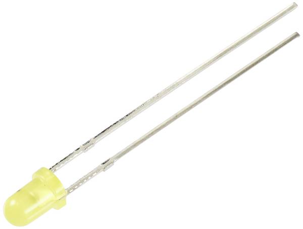 TRU COMPONENTS LED s vývodmi žltá guľatý 3 mm 330 mcd 30 ° 12 mA 5 V
