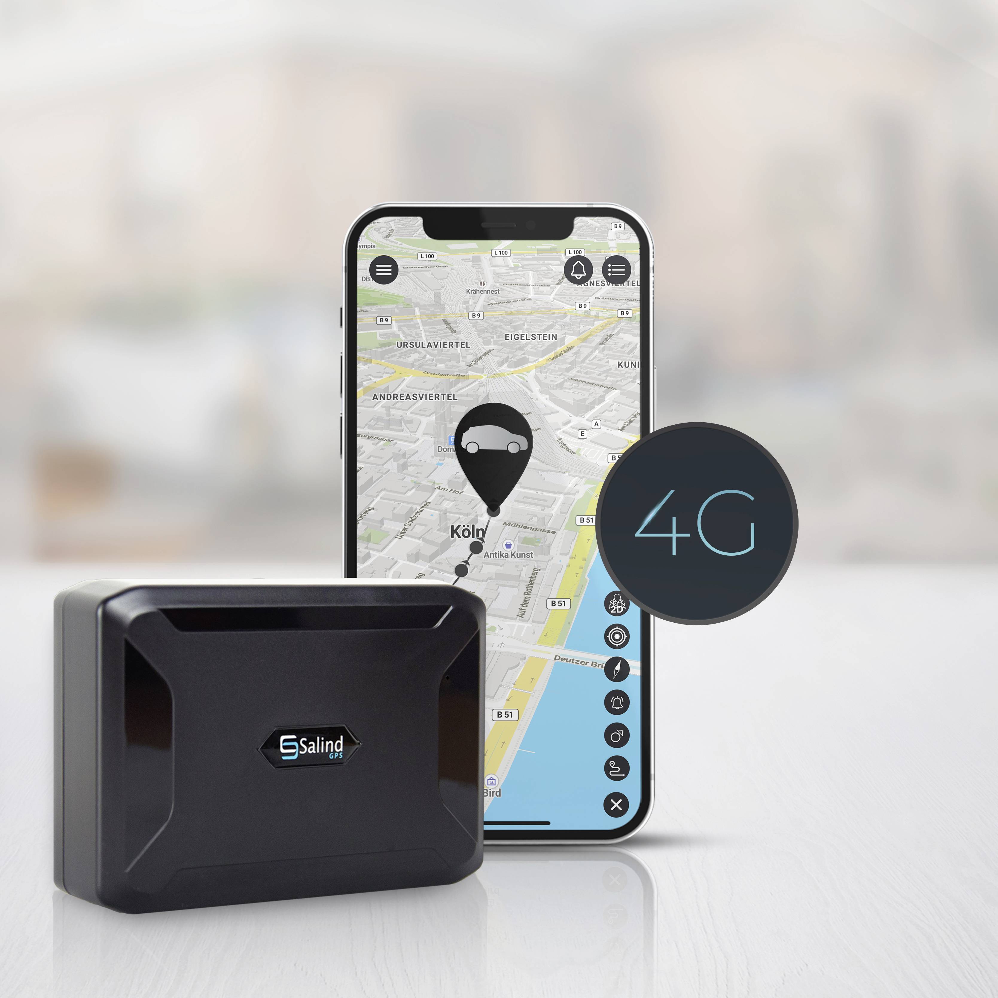 Salind GPS SALIND 114 G Tracciatore GPS (Tracker) Tracker veicoli Nero 1 pz.