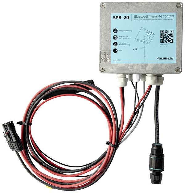 Western Co. Solar Charge Controller MPPT Western SPB-20 solárny regulátor nabíjania  12 V, 24 V