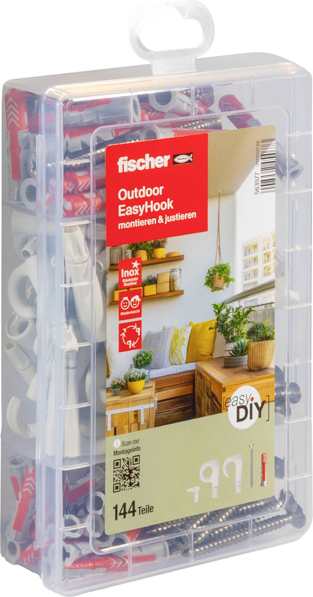 Fischer box s výberom hmoždiniek 563577 1 sada