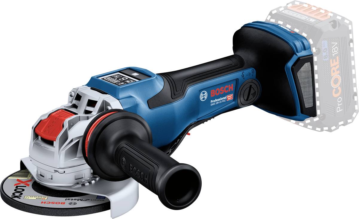 Bosch Professional GWX 18V-15 PSC 06019H6G00 Vinkelslip batteridriven 125 mm borstfri, exkl. batteri/laddare, Utan laddare 1500 W 18 V