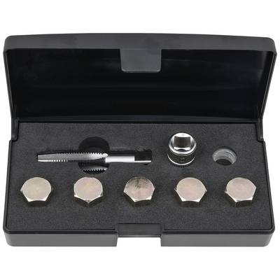 KS Tools 1504915 Sada na opravu závitu skrutky na vypúšťanie oleja, 12 ks M12 x 1,5