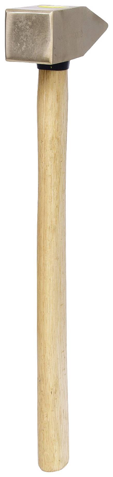 Kladivo s drevenou rúčkou a štvorcovou kovovovou hlavou, vhodné pre remeselné práce.