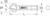 'Technický výkres nástroja kužeľového záhlbníka s popisom rozmerov D1, D2, D3 a dĺžka L. Firemné logo na stopke.'