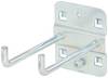 KS Tools 860.0818 Dvojitý držiak náradia s vertikálnym hákovým koncom, Ø 6 mm, 75 mm (Ø x d) 6 mm x 75 mm 1 ks
