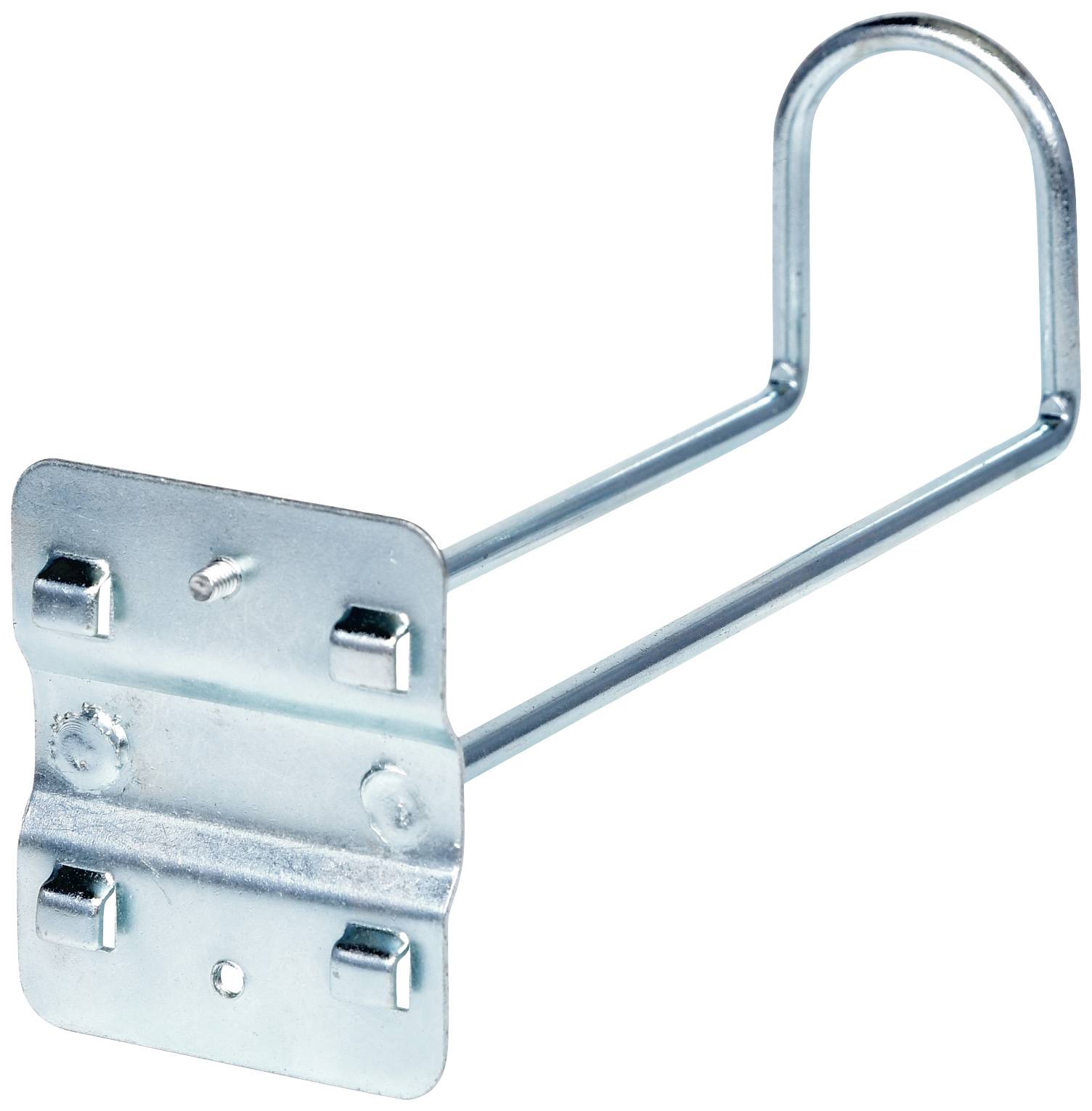 Kovové uhlové háky na zavesenie na stenu, vhodné pre laná alebo káble. Ideálne na organizáciu a zabezpečenie vedení.