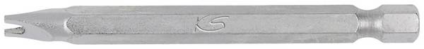 <br>  KS Tools<br>  911.7525<br>  9117525<br>  plochý bit s drážkou<br>  Pohon (skrutkovač): 1/4" (6,3 mm)<br>  Typ zakončenia: Spanner (s 2 otvormi)<br>  8 mm<br>  75 mm<br>