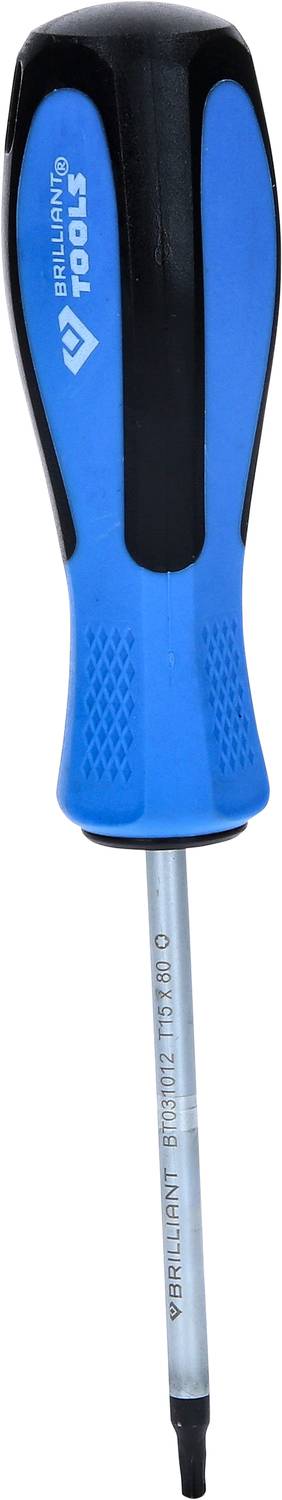 Brilliant Tools BT031012 Cacciavite Torx Dimensione (Cacciavite) T 15 Lunghezza della lama: 80 mm 1 pz.