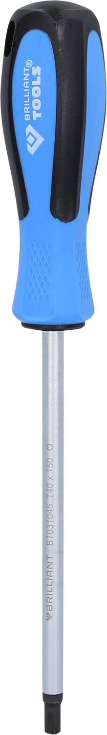 Brilliant Tools BT031045 Cacciavite Torx Dimensione (Cacciavite) T 40 Lunghezza della lama: 150 mm 1 pz.