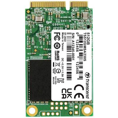 Transcend MSA230S 512 GB interný mSATA SSD pevný disk mSATA Retail TS512GMSA230S