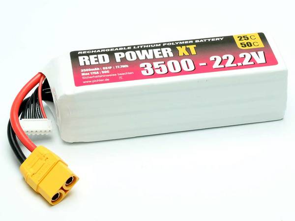 Red Power 15431 akupack Li-Pol, 22.2 V, 3500 mAh, články 6, SoftCase, XT90