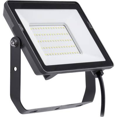 LED reflektor s obdĺžnikovým krytom a početným usporiadaním LED diód v mriežkovitom vzore. Namontovaný na nastaviteľnom ramene.