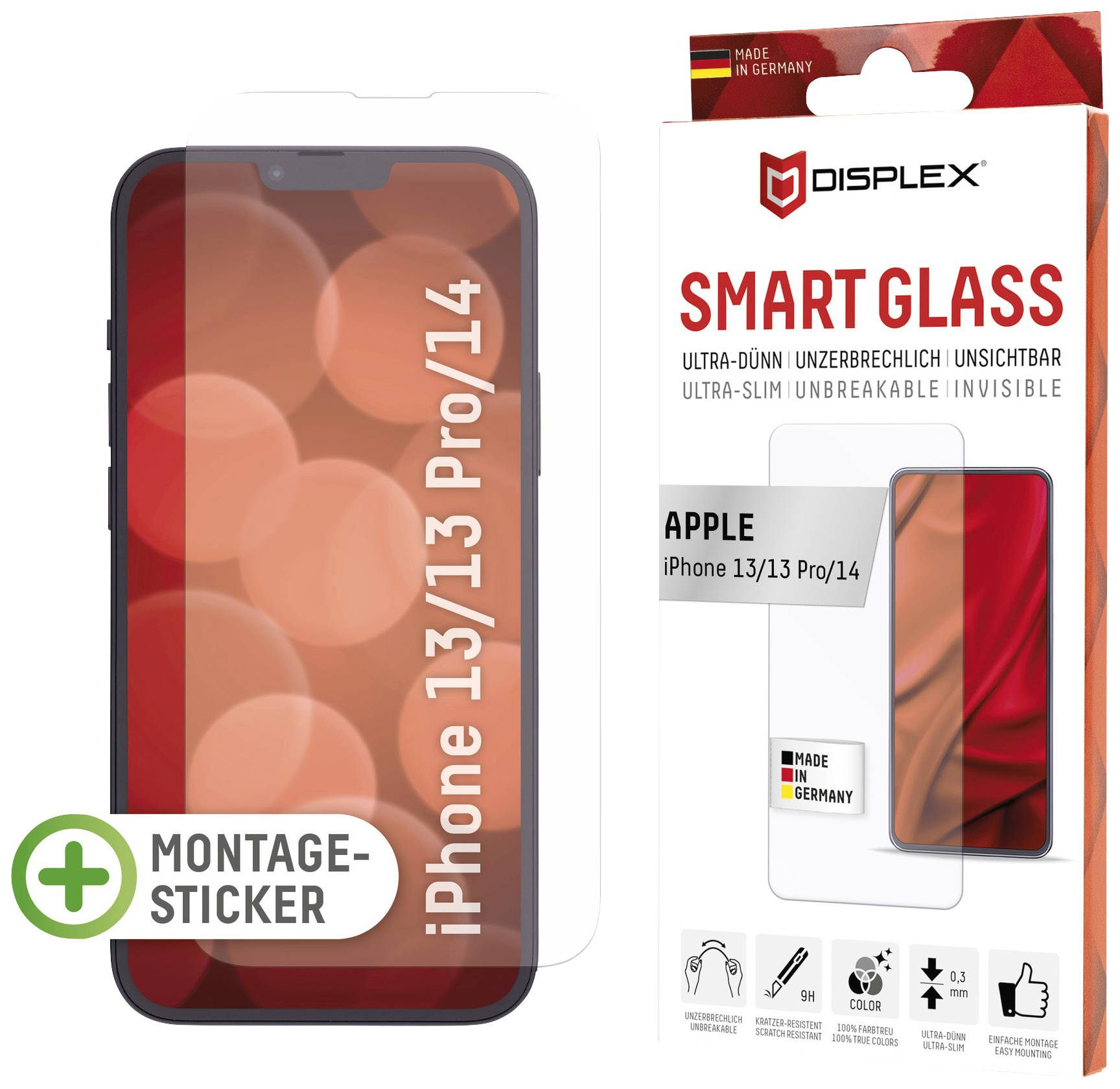 DISPLEX Smart Glass ochranné sklo na displej smartfónu Apple 1 ks Chrániaci proti odtlačkom prstov, odolné voči poškriab-0