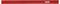 Červený zasúvací nôž so štandardnou čepeľou s logom 'kwb' v bielej farbe na bočnej strane.