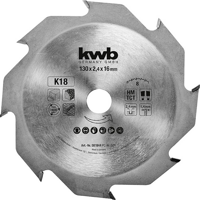 kwb 581844 pílový kotúč 130 x 16 mm 1 ks