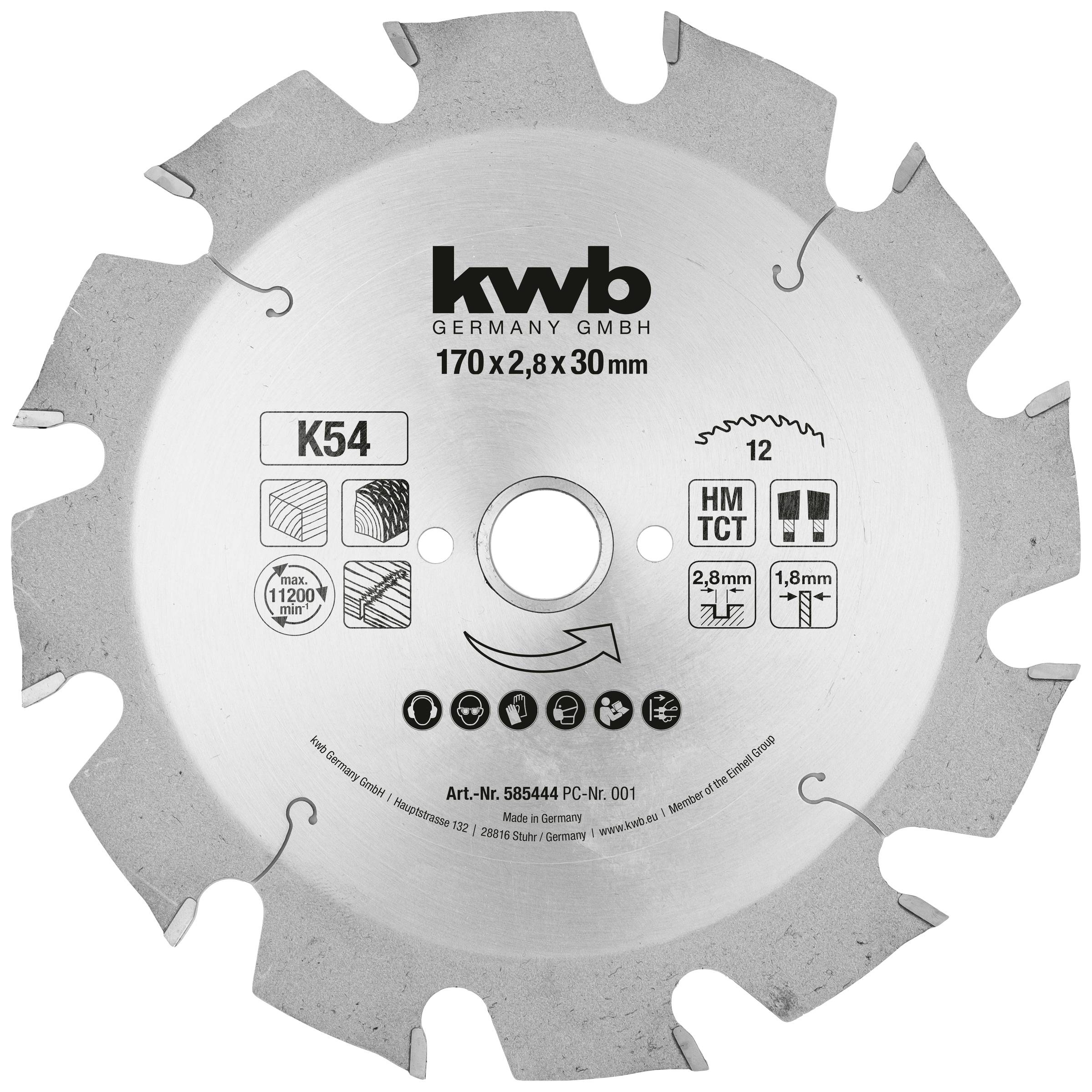 kwb 585444 pílový kotúč 170 x 30 mm 1 ks
