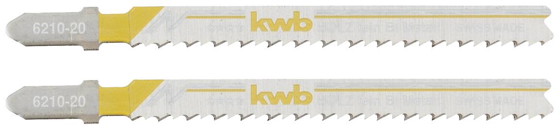 kwb 621020 Listy priamočiarych píl, drevoobrábacie, kónicky brúsené, bimetalové, stopka s jednou vačkou, 2 x jemná 2 ks