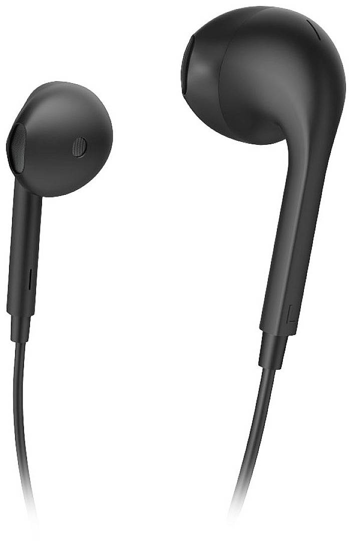 Hama Écouteurs intra-auriculaires filaire Stereo noir volume réglable Hi-Fi