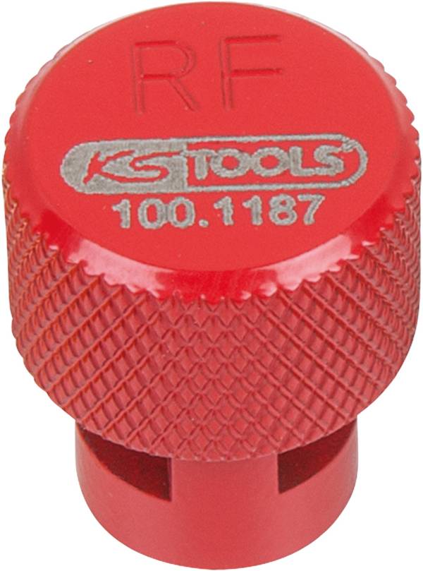 <br>  TPMS / TPMS odvzdušňovač pneumatík, červený, predný pravý<br>  KS Tools<br>  100.1187<br>
