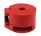 Červený plastový nástroj s nápisom 'Tube Spring Lock Coupler Tool'. Slúži na otváranie potrubných spojov.