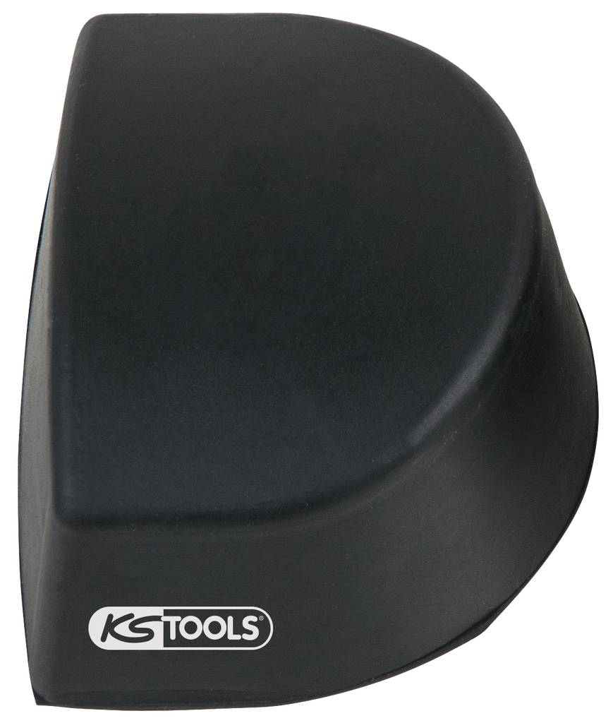 Čierny, polkruhový nadstavec na rázový kľúč s logom 'KS TOOLS', primárne určený na zaistenie matíc a skrutiek.