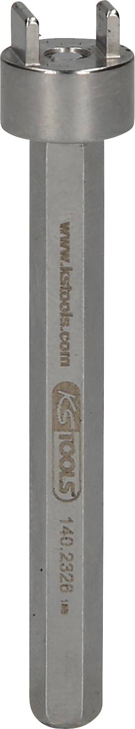 Strieborný momentový kľúč od KS Tools, model 140.3022. Dlhá rukoväť, vhodný pre presné uťahovanie skrutiek.