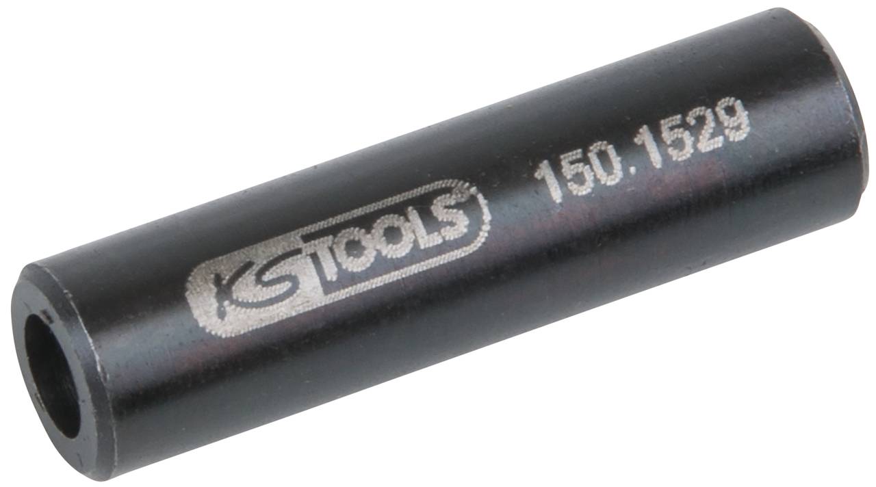 Kovový nástavec kľúča KS Tools, model č. 150.1529, v valcovitom tvare.
