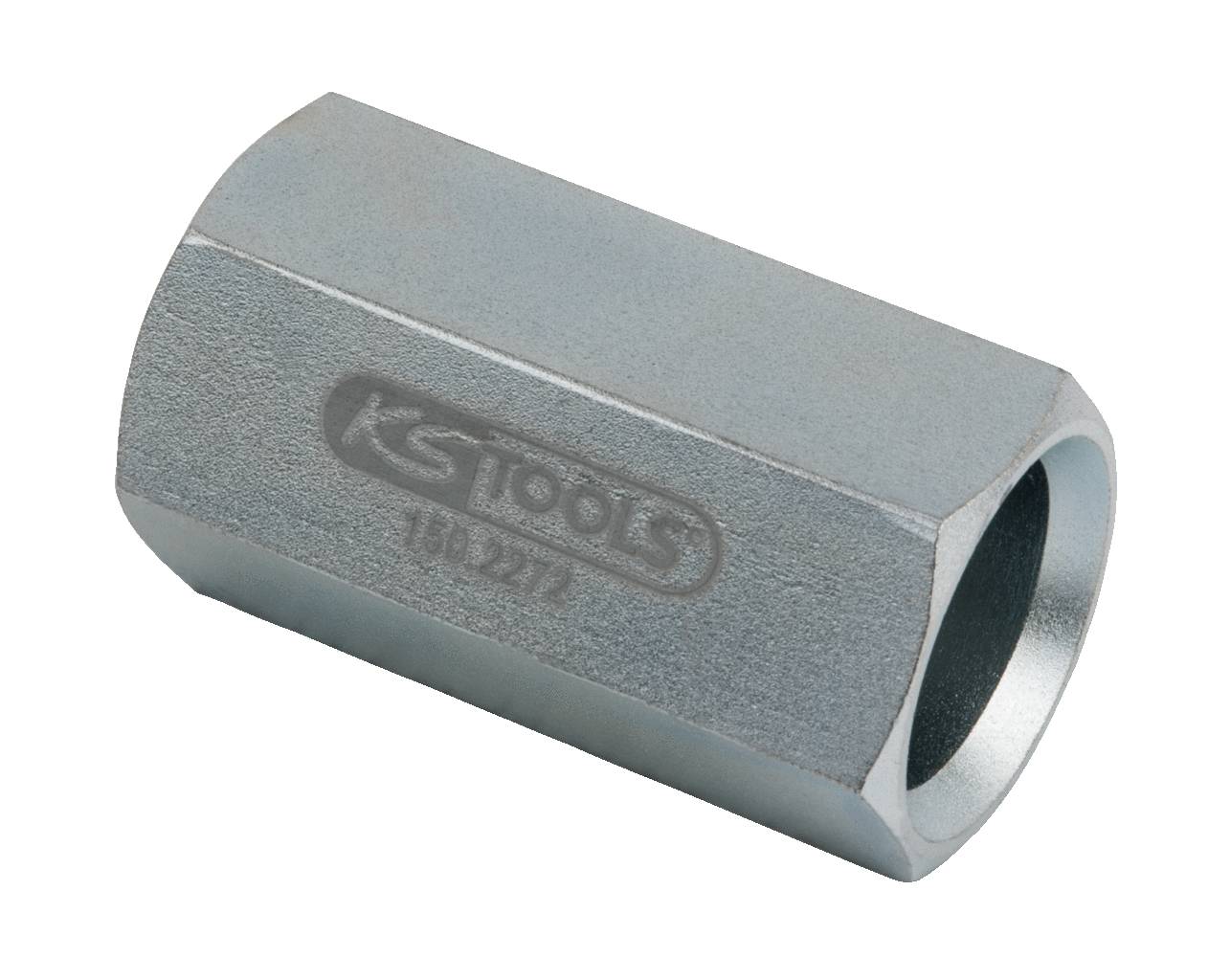 Šesťhranná kovová súčiastka s nápisom 'KS Tools 180.3277', pravdepodobne nadstavec alebo adaptér pre nástroje.