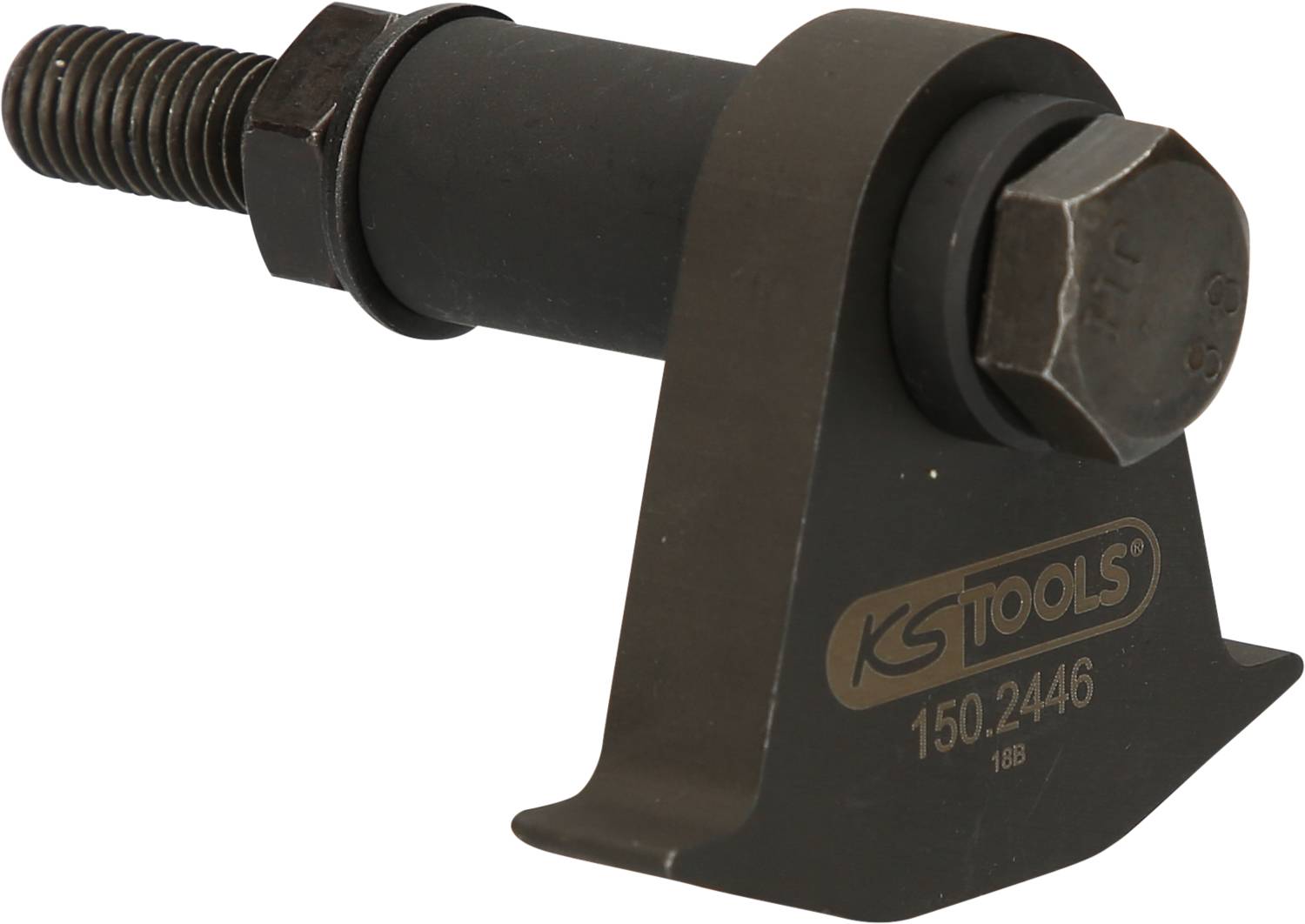 Kľúč s pevným momentom 'KS Tools', čierny, so skrutkovým upevnením a výrobným číslom 150.2446 vygravírovaným vľavo dole.